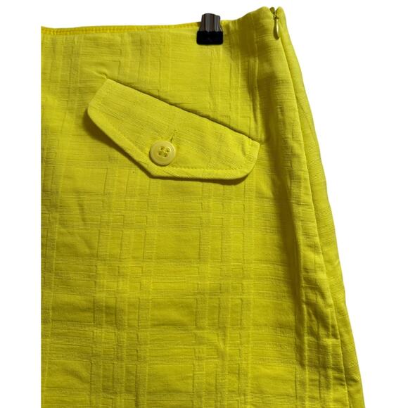 Trina Turk Bright Yellow Camden Skirt - Pencil - Mini - Size 8 - NWT - $228 MSRP - Picture 5 of 7